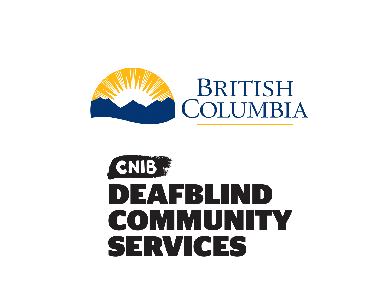The Government of British Columbia logo and the DBCS logo 