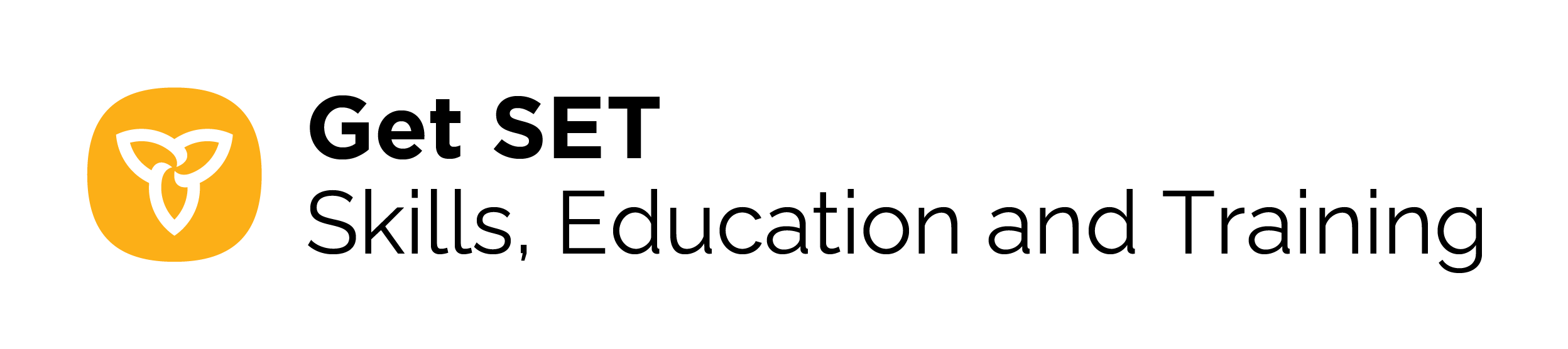 The Ontario Get SET (Skills, Education and Training) program logo.