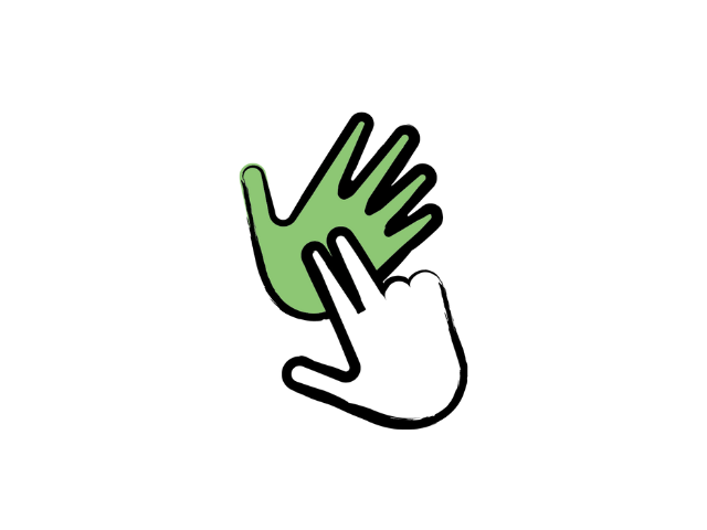 Two hand manual icon